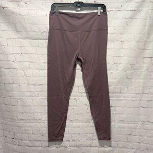 Athleta Chaturanga Leggings Womens Large High Rise Dusty Rose